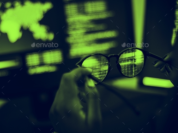 Data code software on screen - Stock Photo - Images