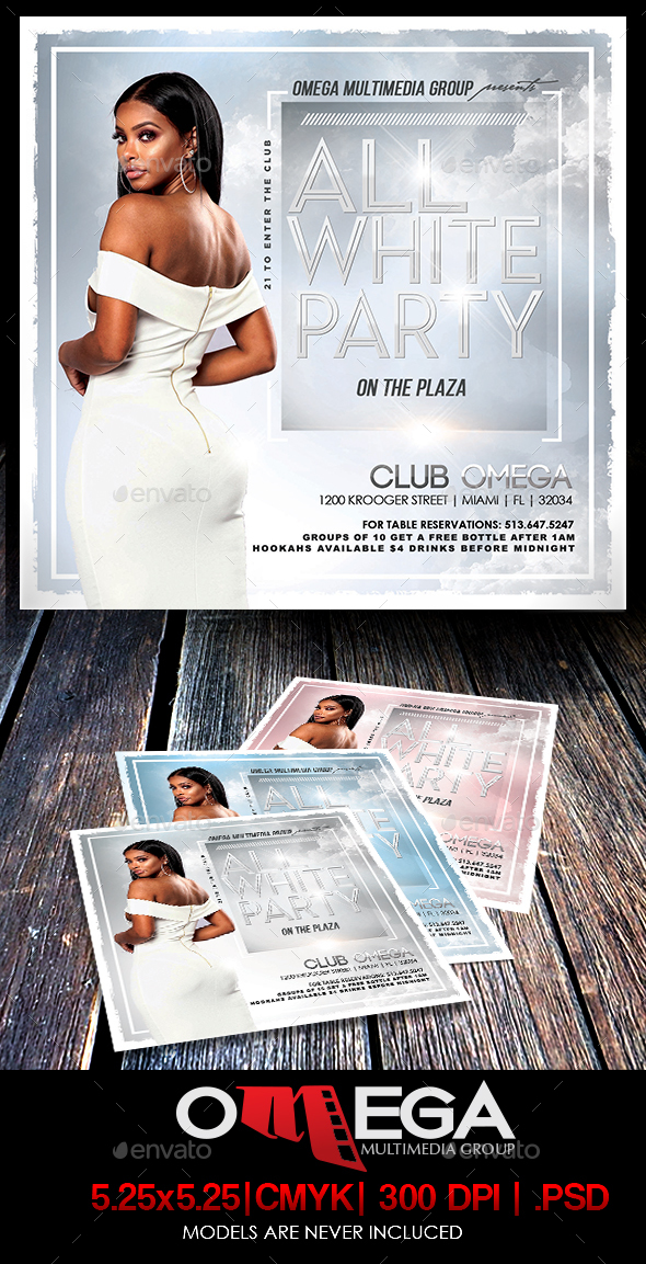 All White Party - Events Flyers