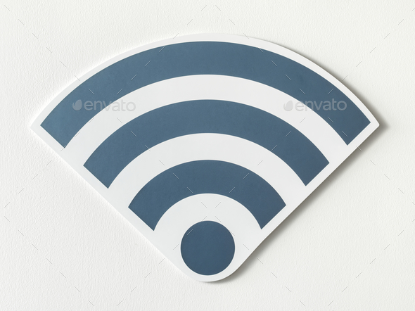 Icons of a strong signal of wifi - Stock Photo - Images