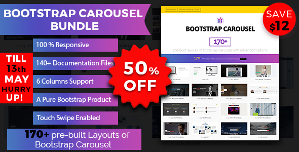 Bootstrap Carousel Bundle - CodeCanyon Item for Sale