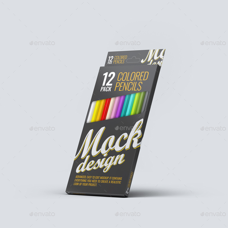 Download Colored Pencils 12 Pack Mock-Up by L5Design | GraphicRiver