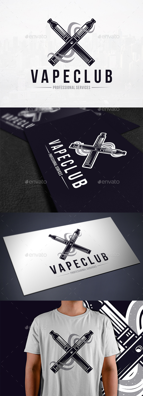 Vape Club Logo Template - Objects Logo Templates