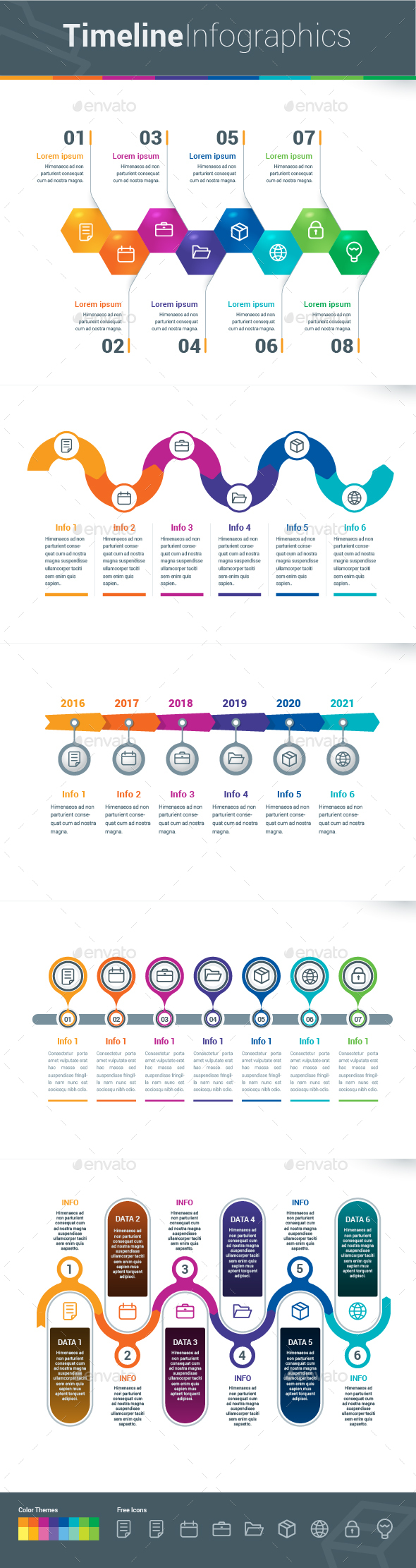 Infographic Elements - Timeline - Infographics