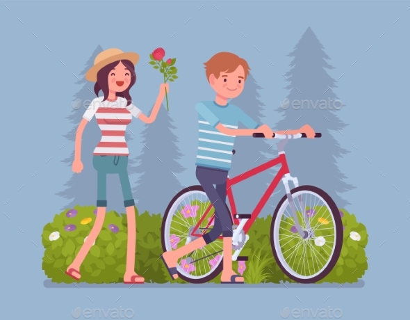 Couple in Park - Landscapes Nature