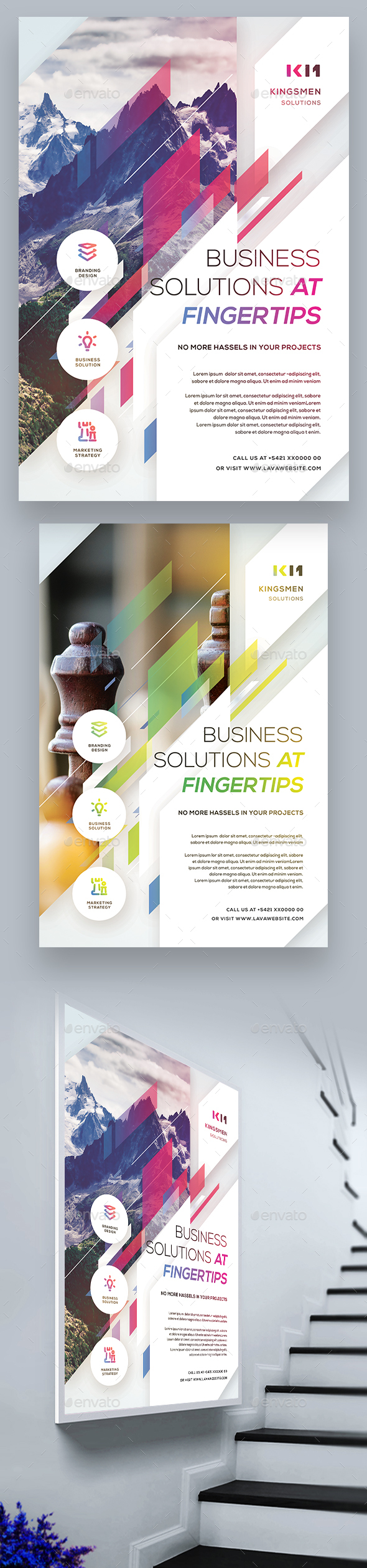 Corporate Creative Colorful Flyer / Poster - Corporate Flyers