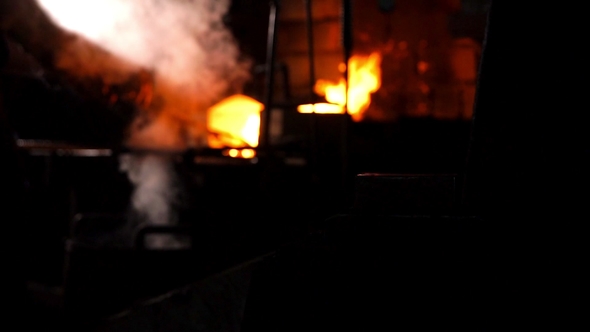 Hardening of the Metal by Sharp Cooling in Water alt