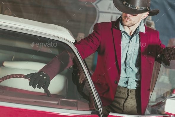Western Wear Cowboy Driver Stock Photo by duallogic | PhotoDune