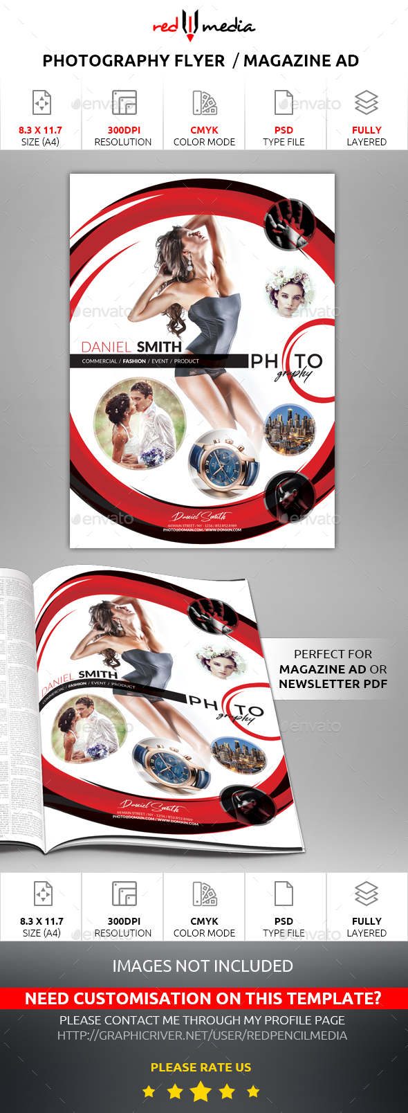 Photography Flyer / Magazine AD - Flyers Print Templates