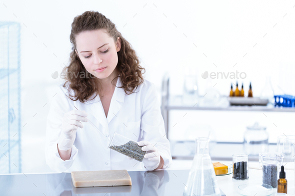 Scientist in lab - Stock Photo - Images