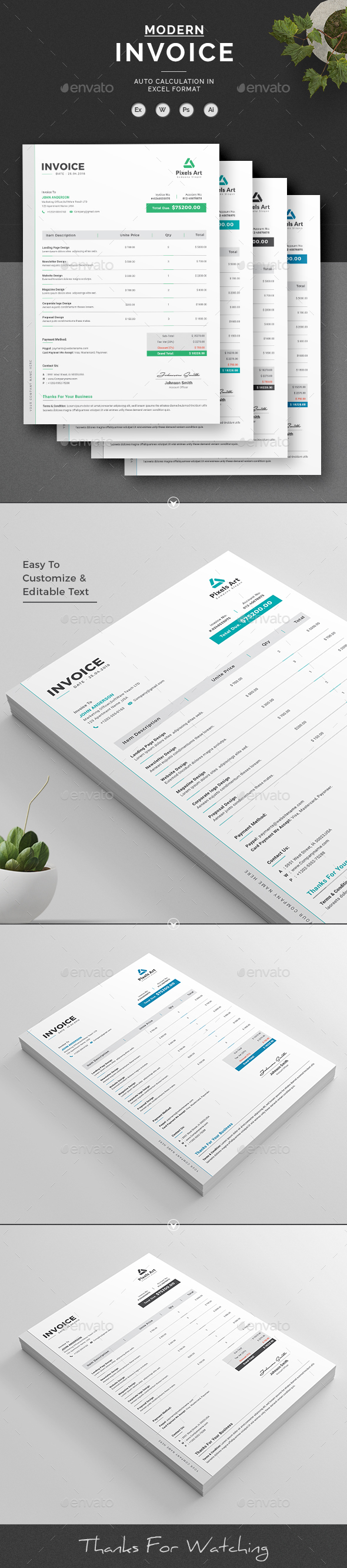 Invoice - Proposals & Invoices Stationery