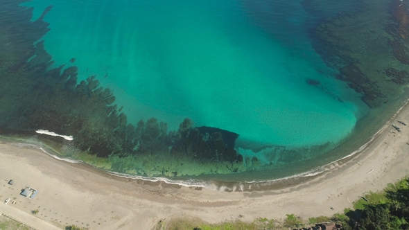 Seascape with Beach and Sea. Philippines, Luzon alt