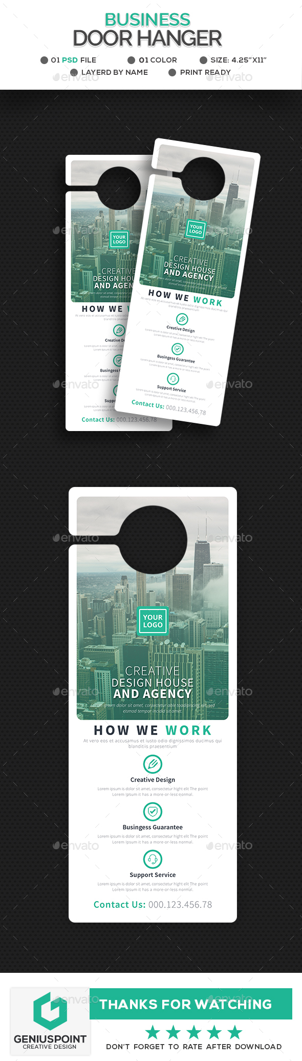 Business Door Hanger - Miscellaneous Print Templates