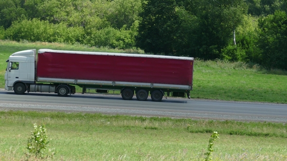 Truck Driving on a Road alt