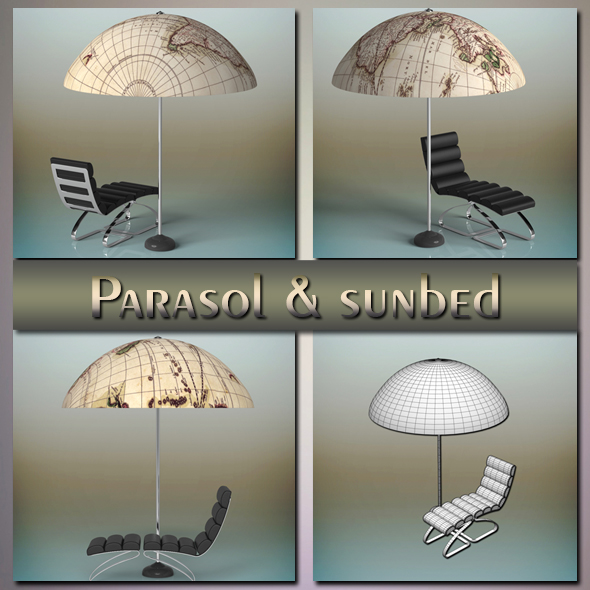 Parasolsunbed - 3Docean 21913066