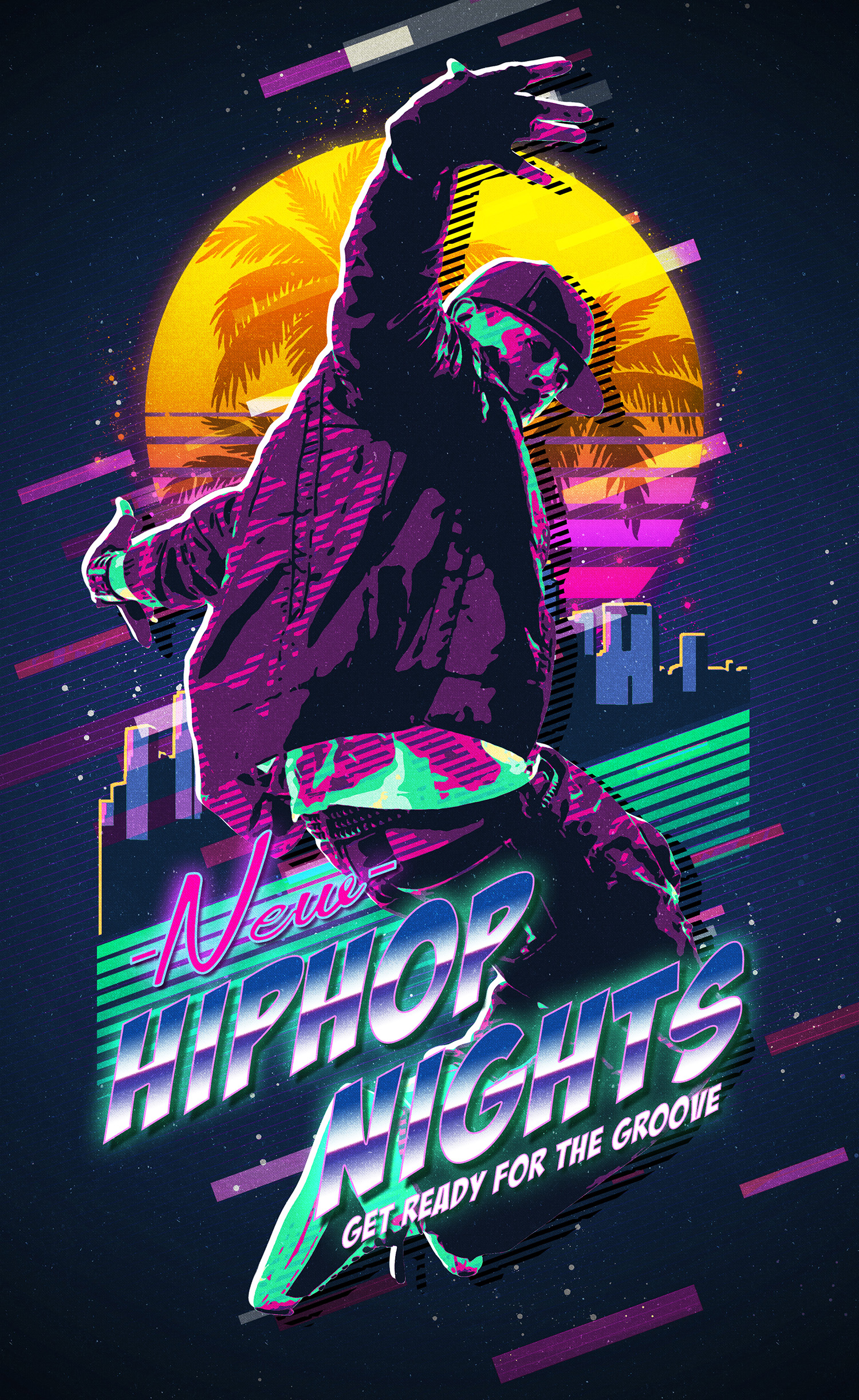 80's Retro Poster Photoshop Action by IndWorks | GraphicRiver