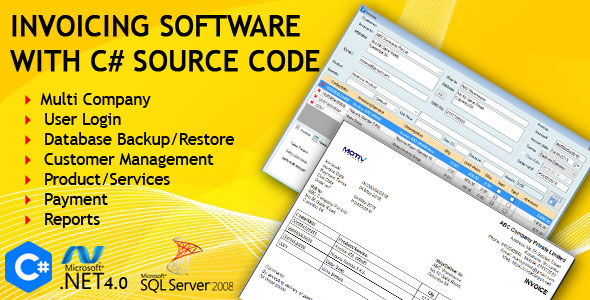 Invoicing Software with C# Source Code - CodeCanyon Item for Sale
