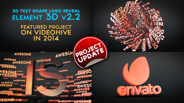 3D Text Shapes - VideoHive 7646010