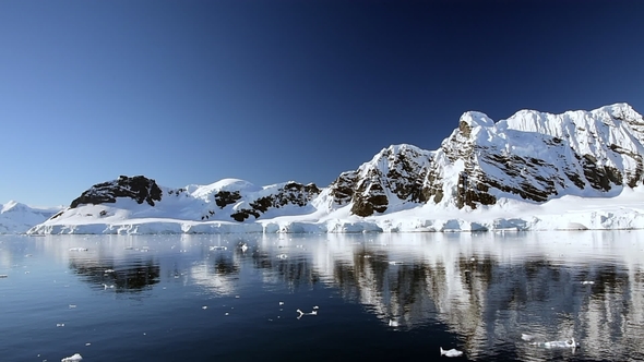 Mountain View in Antarctica