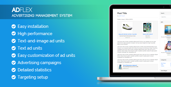 AdFlex - ads management system