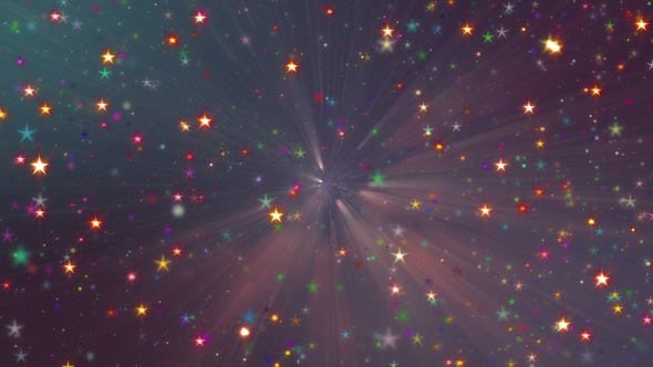 Glowing Colorful Magic Stars