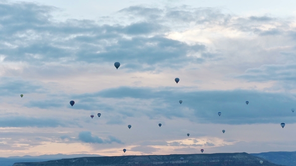 Balloons Float Through the Sky