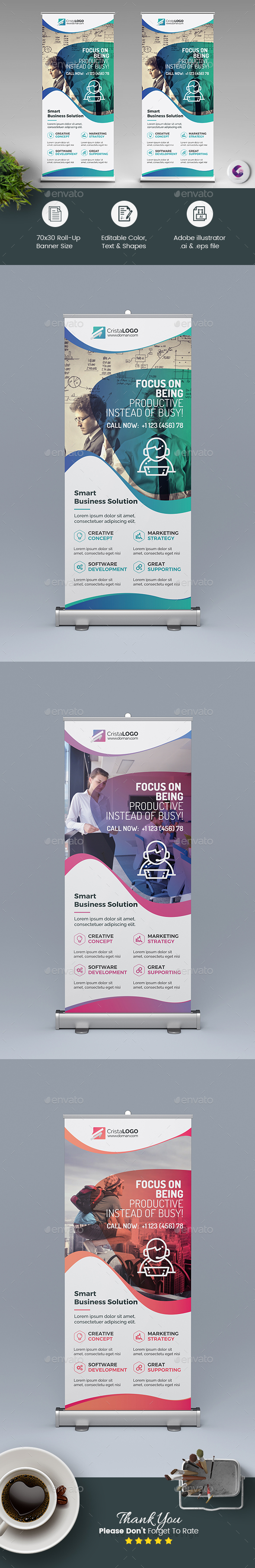 Roll Up Banner - Signage Print Templates
