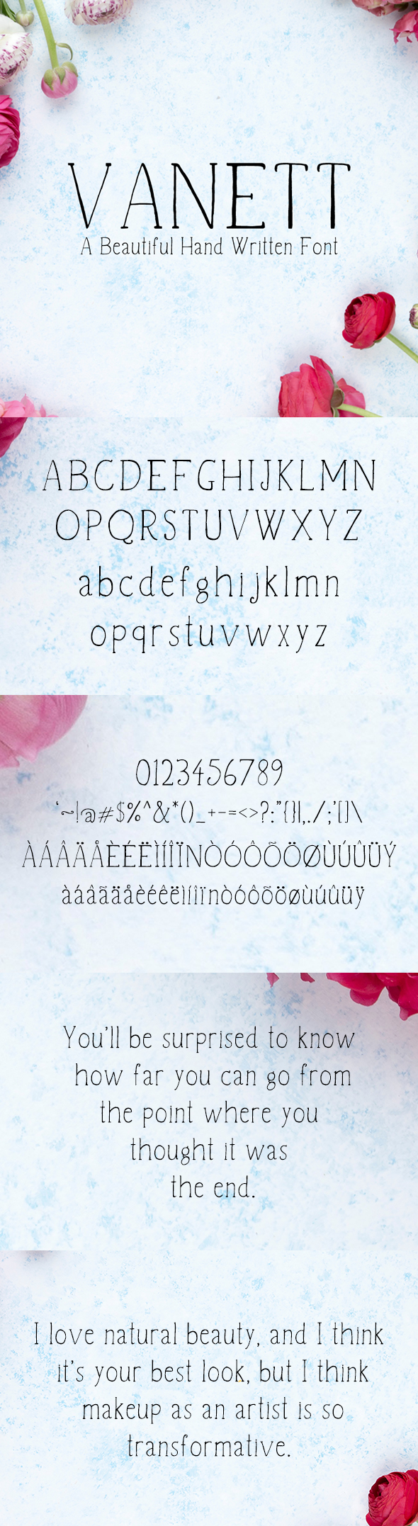Vanett A Beautiful Handwritten Font - Hand-writing Script