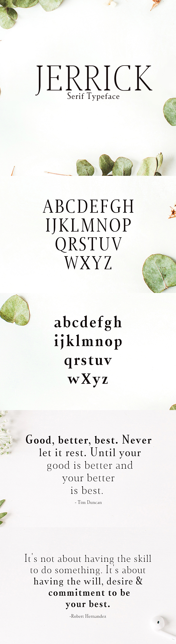 Jerrick Serif 6 Font Pack - Serif Fonts