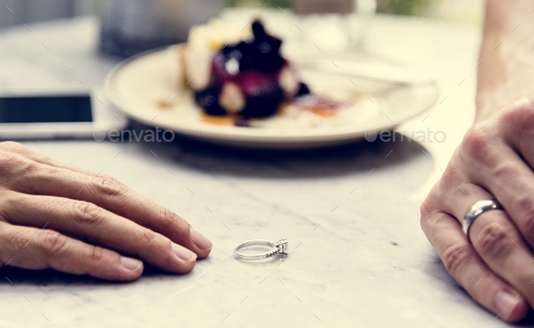 Couple breaking up the relationship - Stock Photo - Images