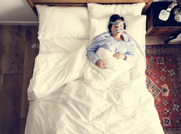 Woman sleeping an mask Stock Photo by Rawpixel | PhotoDune