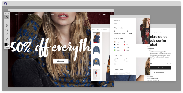 Mercurius eCommerce PSD Template - Fashion Retail