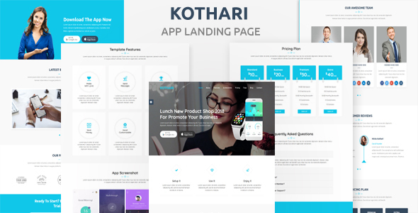 Kothari - App Landing Page Template