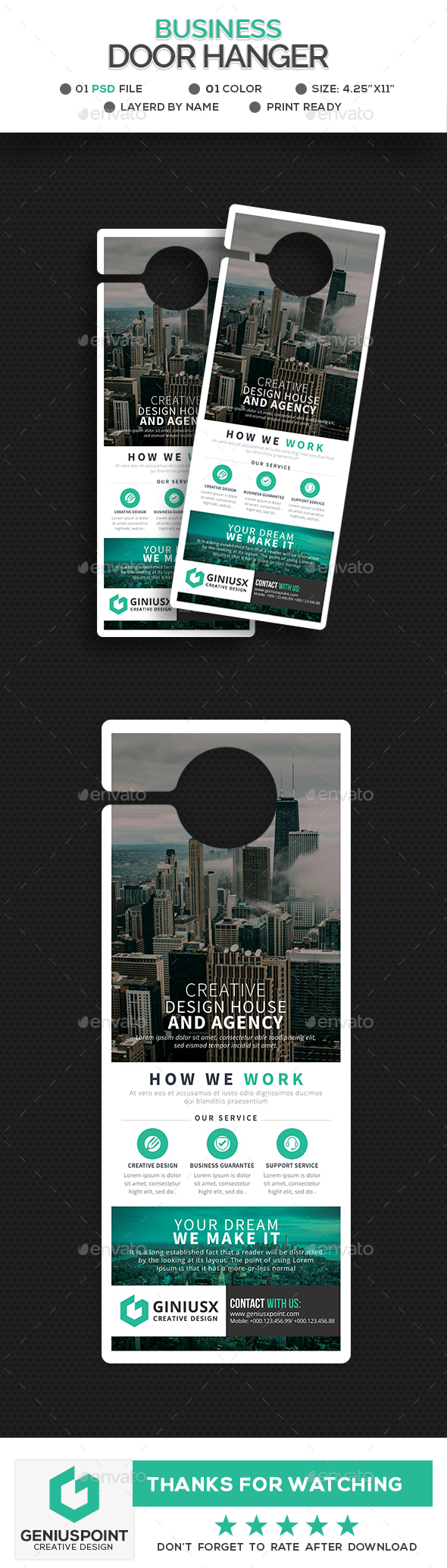 Business Door Hanger - Miscellaneous Print Templates
