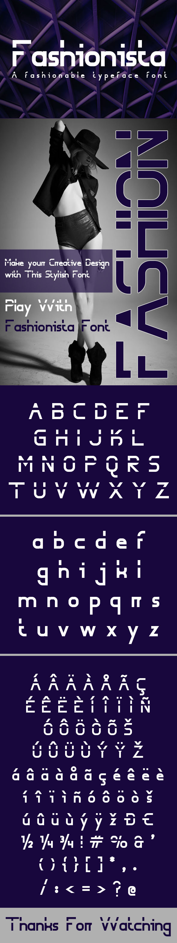 Fashionista Font - Sans-Serif Fonts
