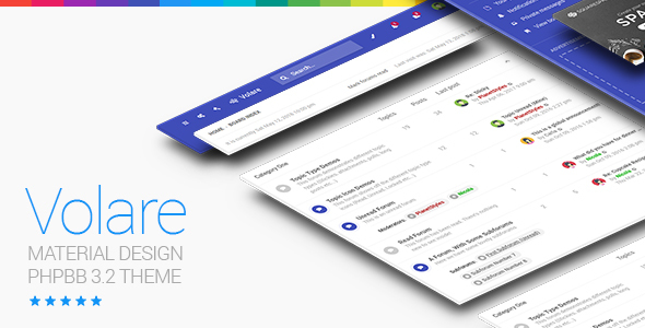 [DOWNLOAD]Volare - Material Design phpBB 3.3 Theme