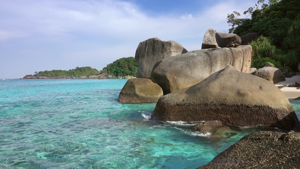 Landscape with Rocks on Similan Islands, Thailand alt