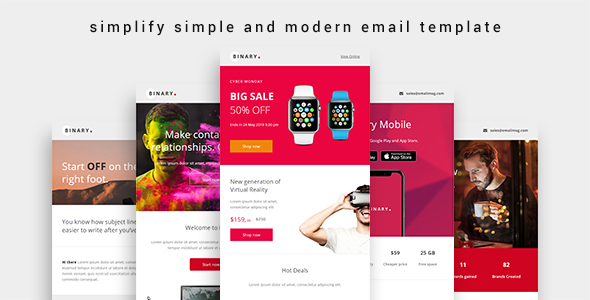 Simplify Modern And Simple Email Newsletter For Businesses Newsletters Seowebtemplates Com