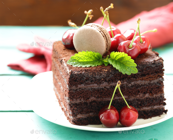 Chocolate Truffle Cake Stock Photo by Dream79 | PhotoDune