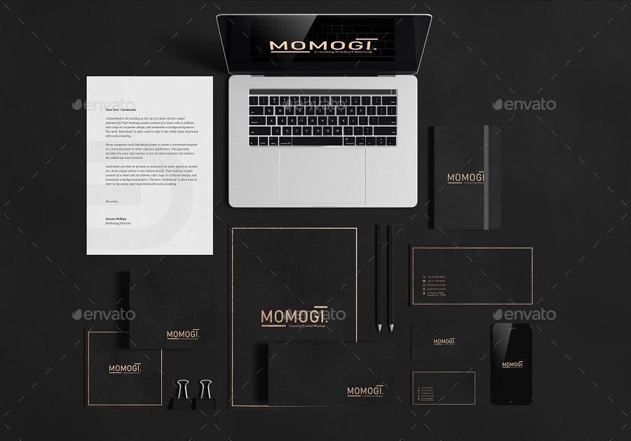 Stationery / Branding Mock-Up in Product Mockups - product preview 1