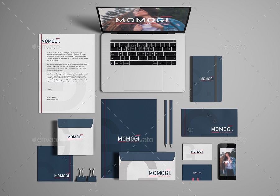 Stationery / Branding Mock-Up in Product Mockups - product preview 3