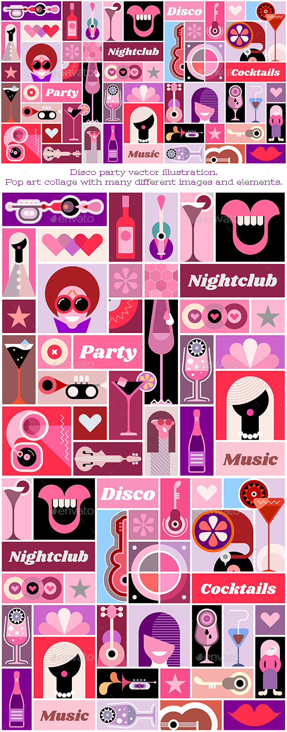 Disco Party - Abstract Conceptual