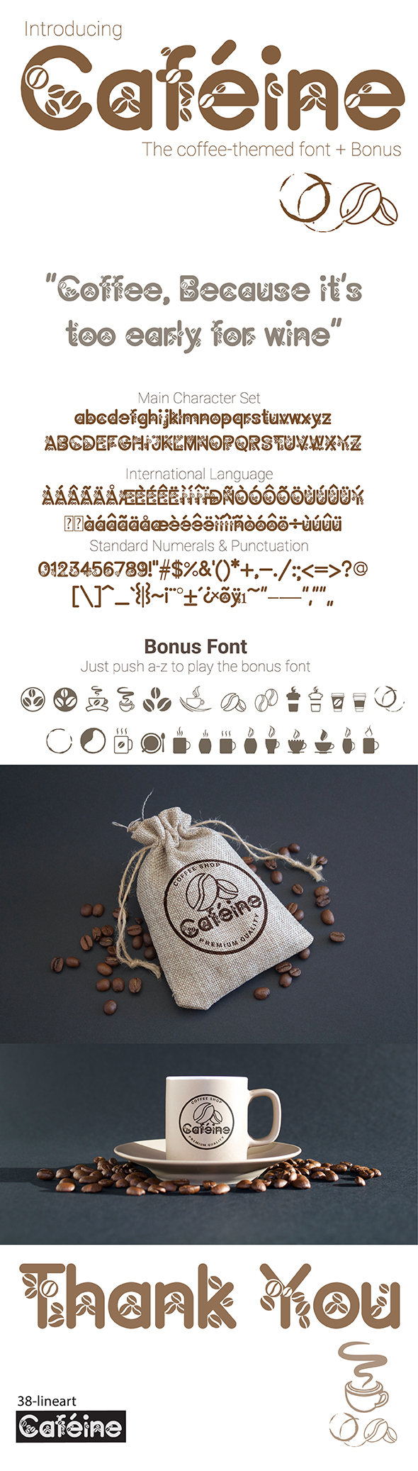 Cafeine - Decorative Fonts