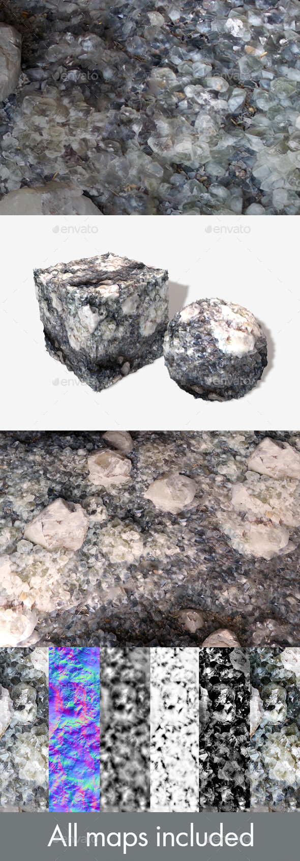 Geode Rock Seamless - 3Docean 21937922