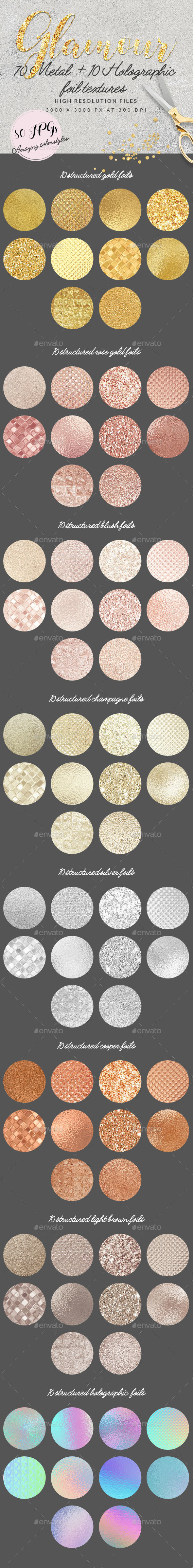 Metal & Holographic Foil Textures - Textures