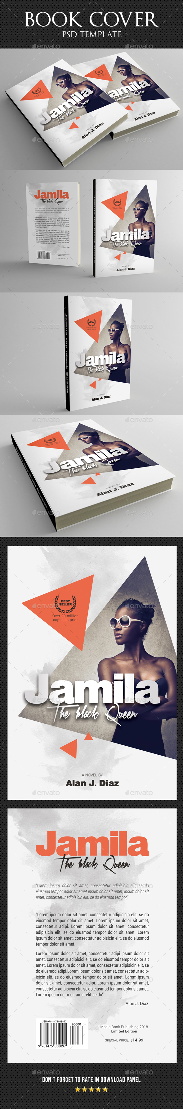 Book Cover Template 49 - Miscellaneous Print Templates