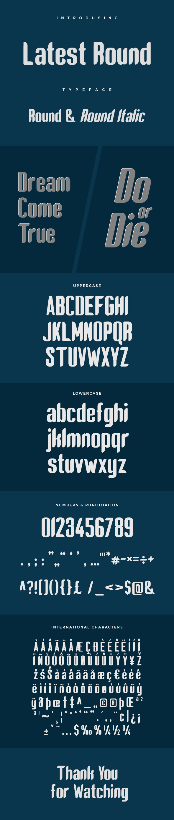 Latest Round Typeface - Decorative Fonts