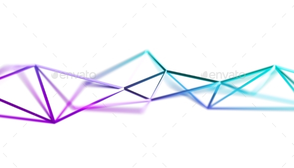 Abstract 3D Rendering of Polygonal Background - 3D Backgrounds