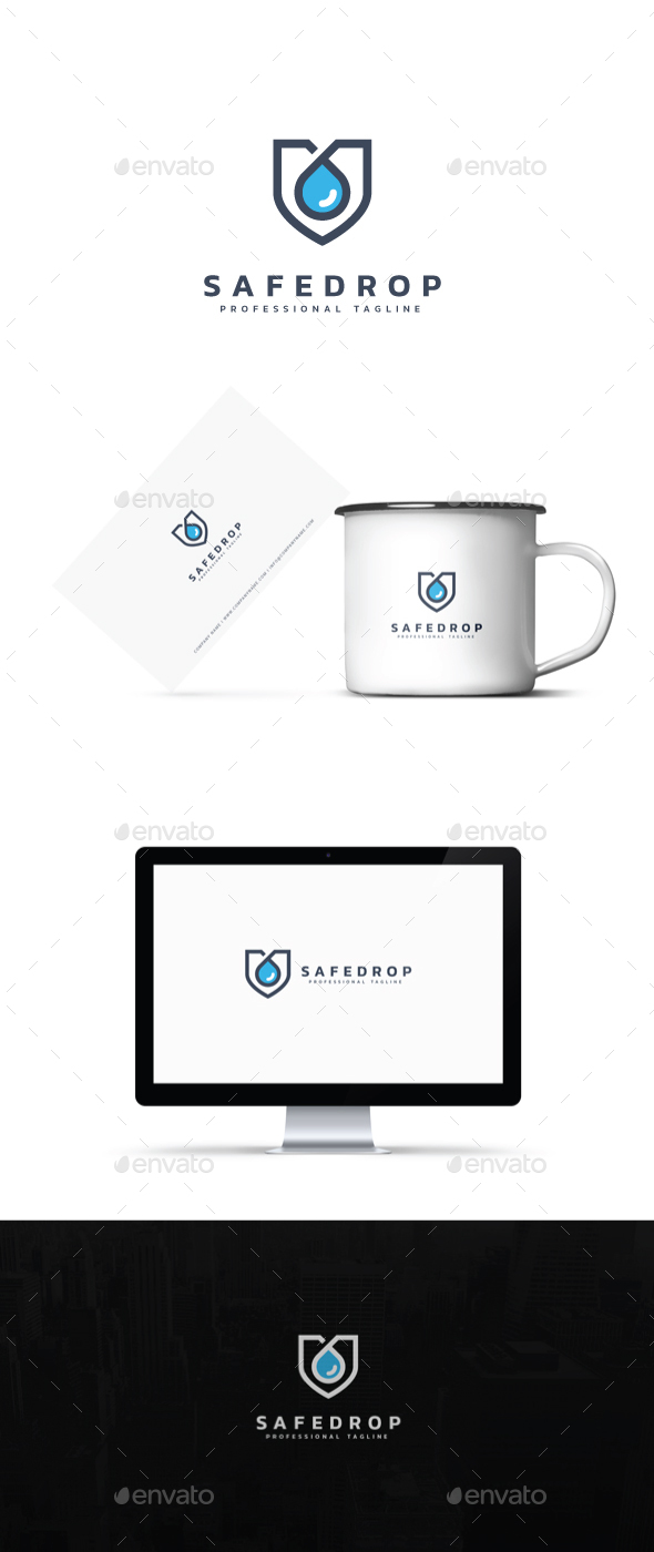 Safe Drop Logo - Symbols Logo Templates