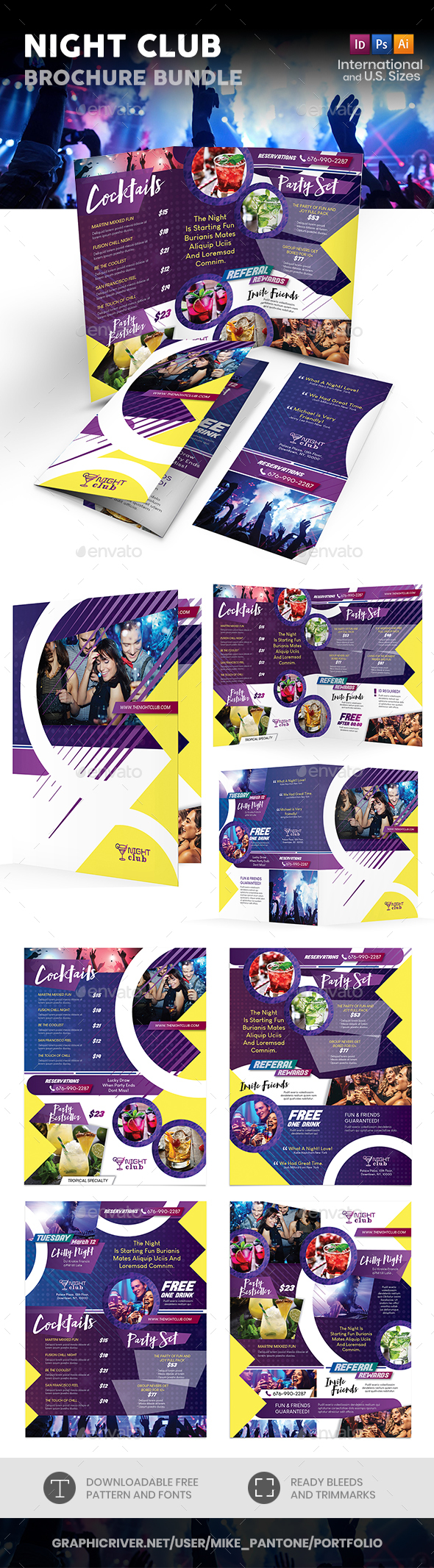Night Club Print Bundle - Informational Brochures