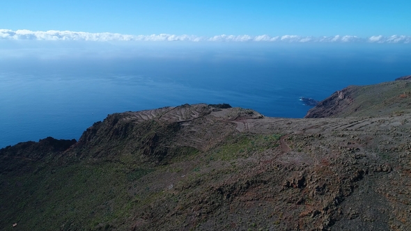 Drone Flight over High Mountains